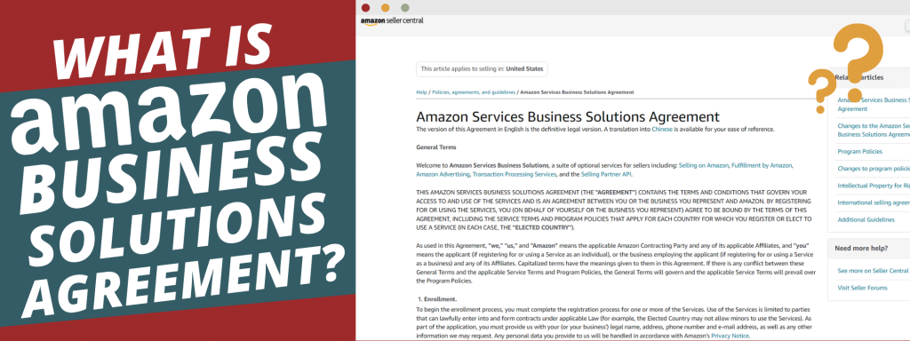 Amazon Business Solutions Agreement