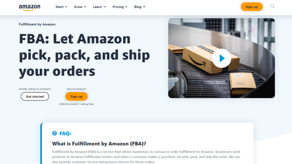 what is Amazon FBA